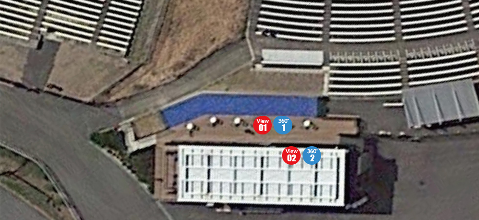 座席表と席からの眺め