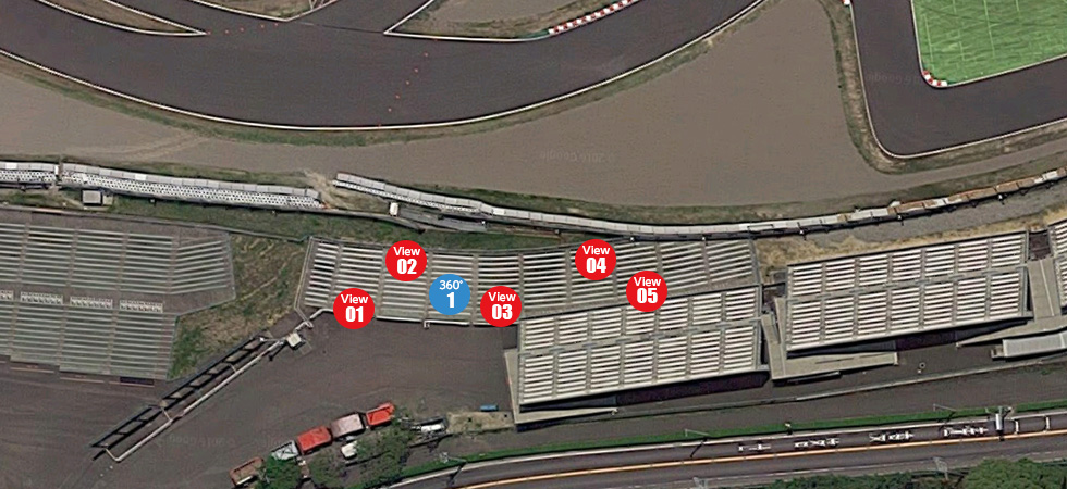 座席表と席からの眺め