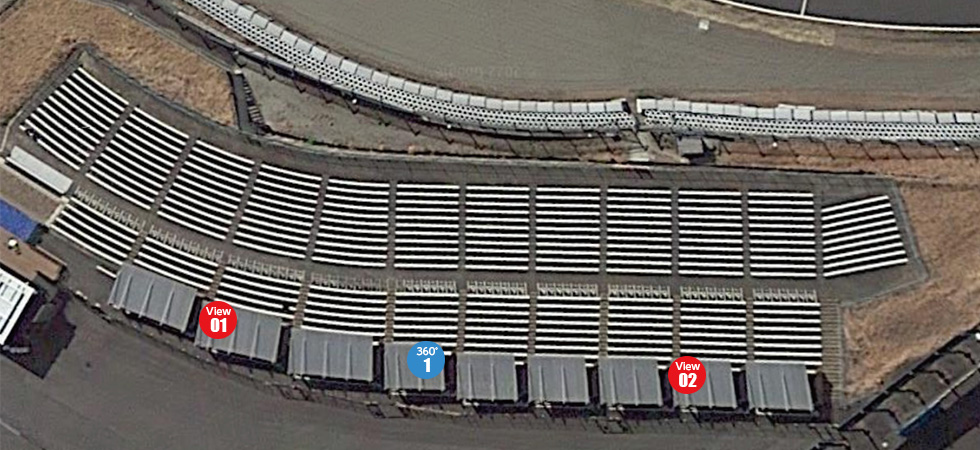 座席表と席からの眺め