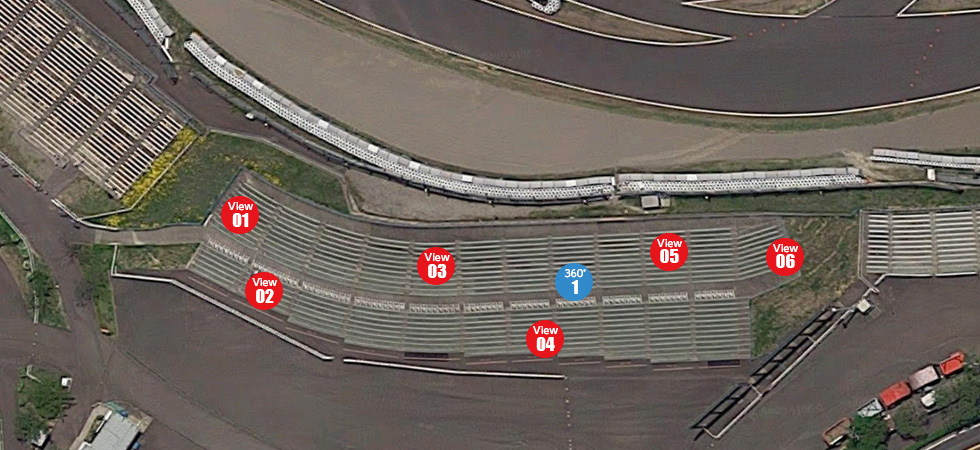 座席表と席からの眺め