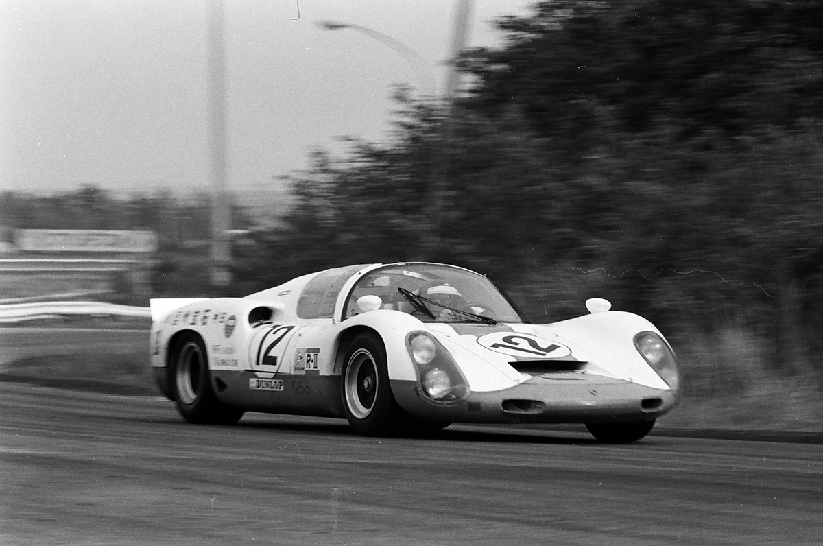 Former Toyota works driver Funakoda won with a Porsche.