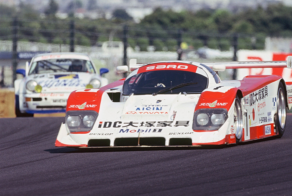 The Third 94CV-LM, which ran strongly from pole position, retired after contact with another car on lap 95.