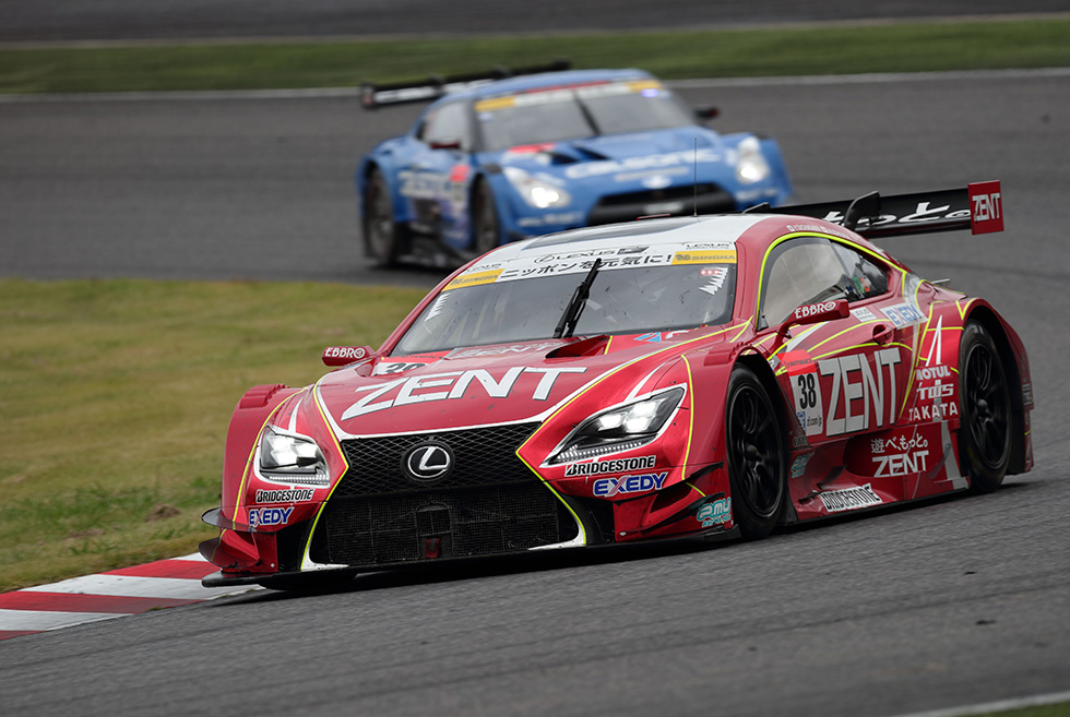 Starting from 8th on the grid, #38 ZENT surged to the lead early in the race. Although rain late in the race threatened their position, they held on and secured the victory.