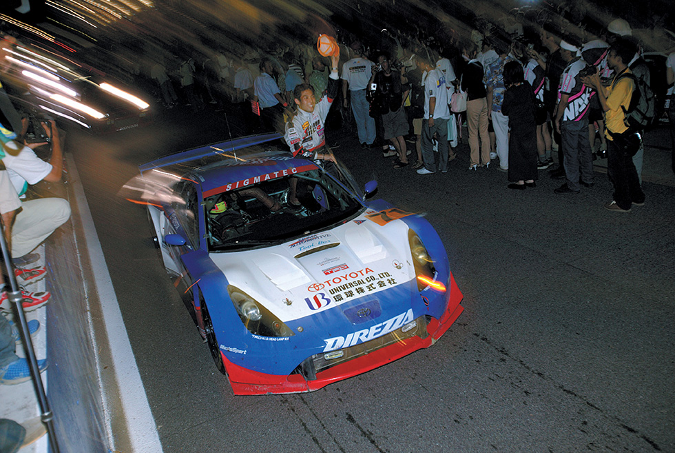 The SigmaTec Celica, introduced from GT Round. 5 at Fuji, won thanks in part to the retirement of leading rivals