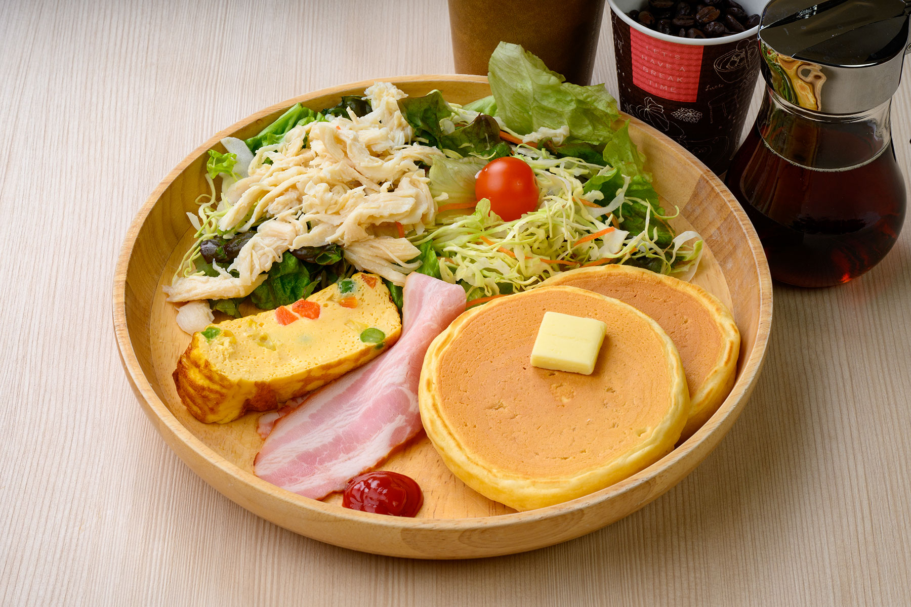 Bun Bun Pancake Shop Morning Plate 1,000yen