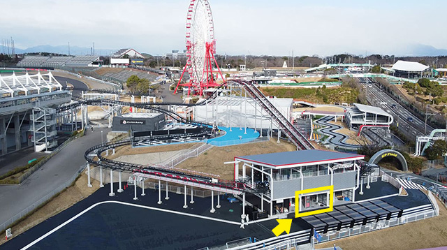 Entrance to the boarding area is here