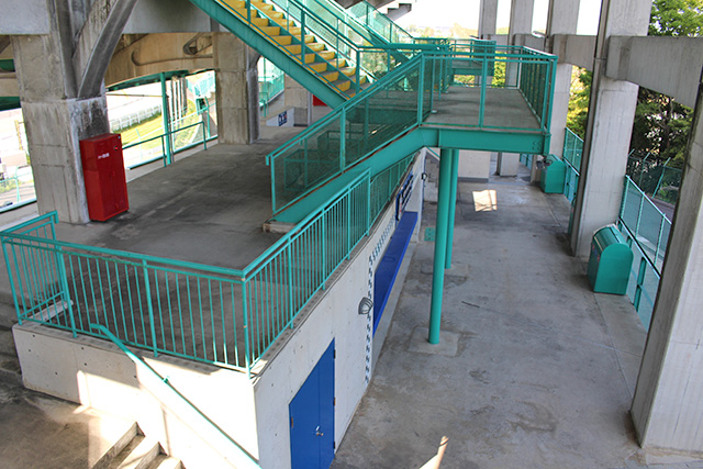 View of the shop area from the B seat stairs