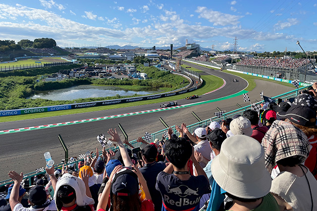 View from B2 seats (towards turn 1)