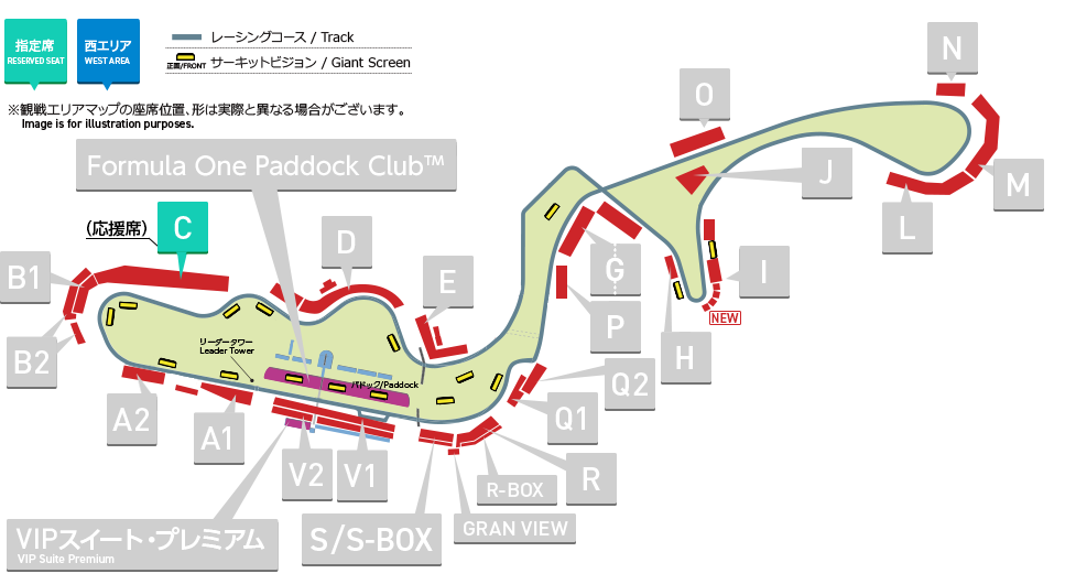 Grandstand Map