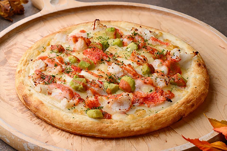 Seafood Gratin-Style Pizza