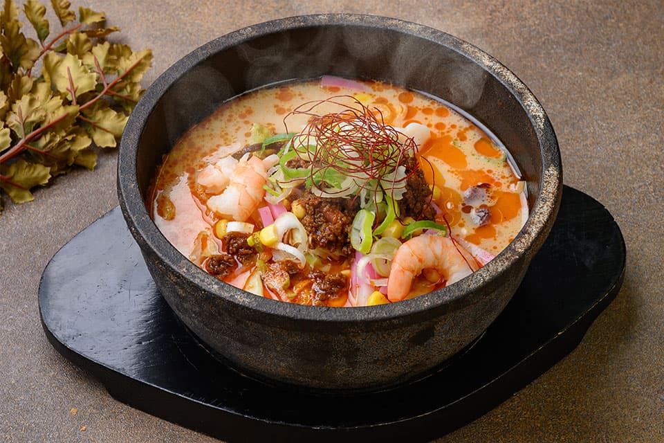 Spicy Miso Champon in a Cast Iron Pot