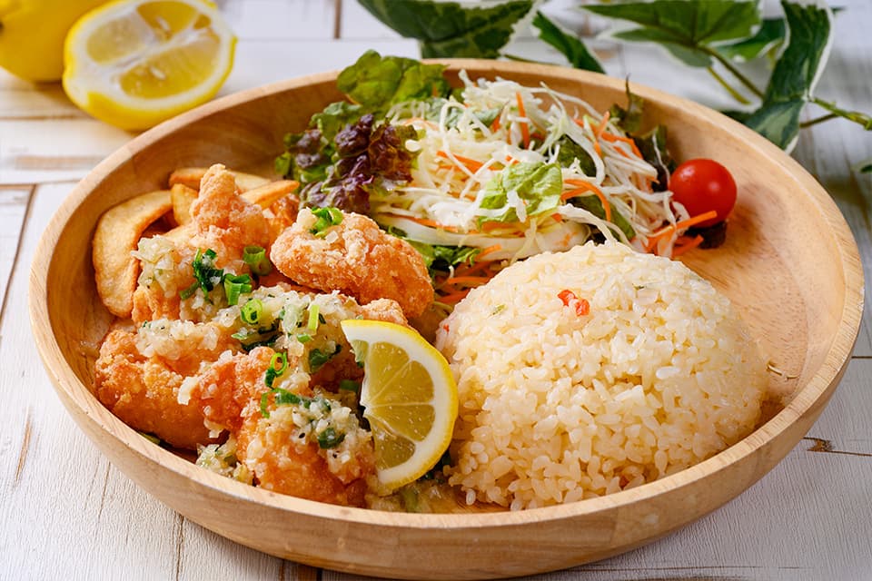 Negi Salt Lemon Karaage Plate