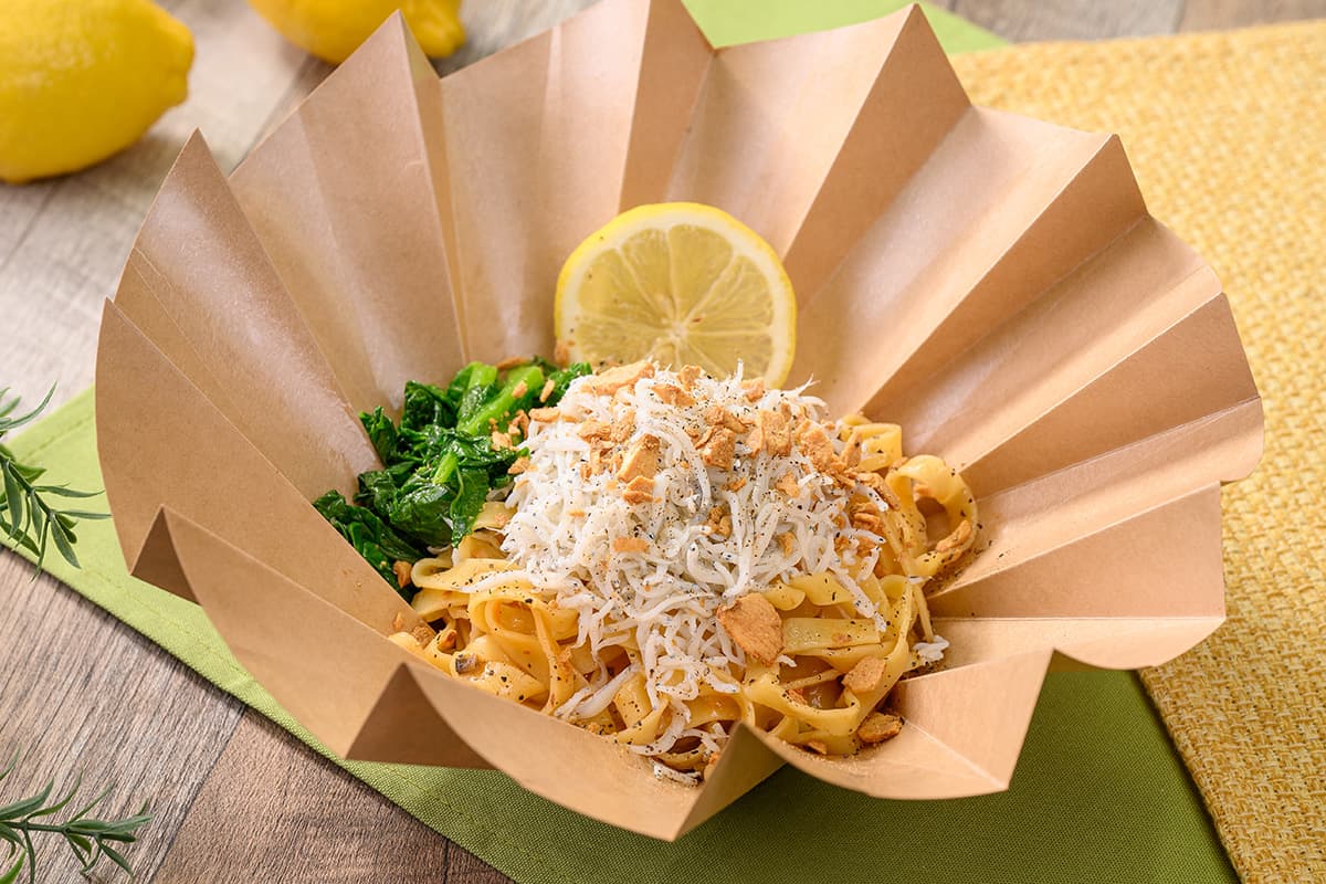 Whitebait and Rapeseed Oil Pasta