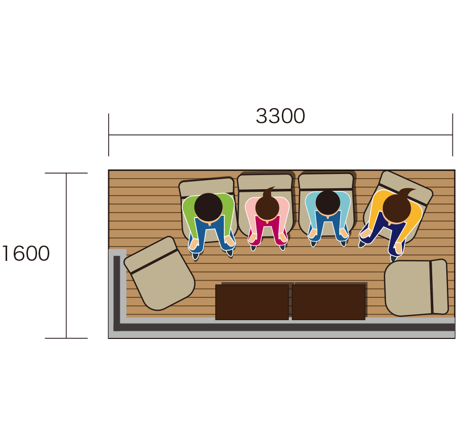M Wide / 4–6 People