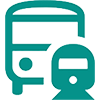 For those using trains and buses