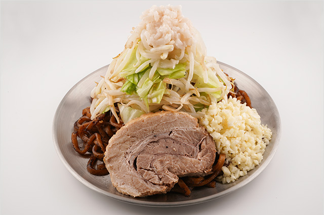 極太背脂焼きそば「極太背脂焼きそばマシマシ」