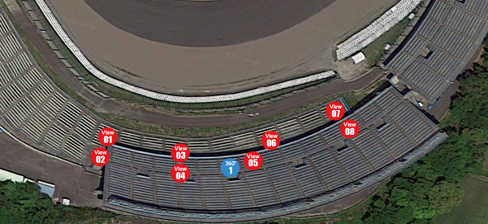 座席表と席からの眺め