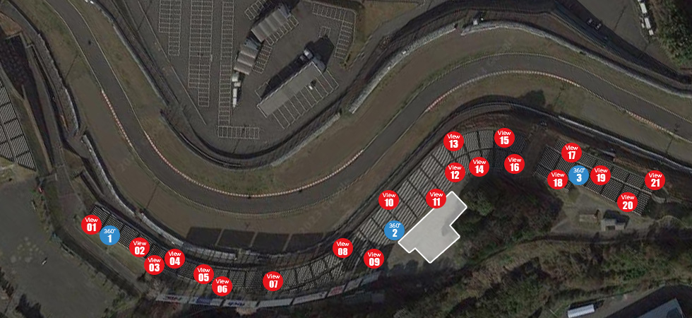 座席表と席からの眺め