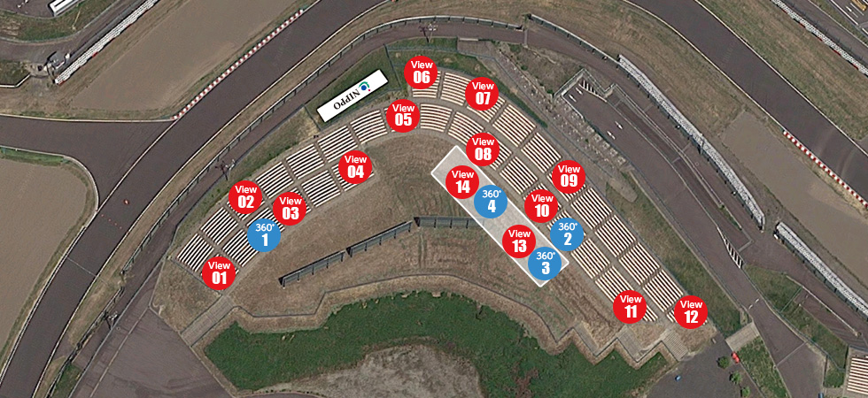 座席表と席からの眺め