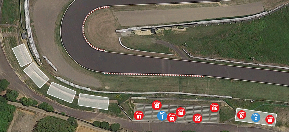 座席表と席からの眺め