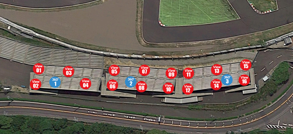 座席表と席からの眺め