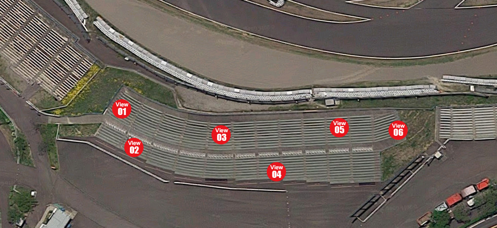 座席表と席からの眺め