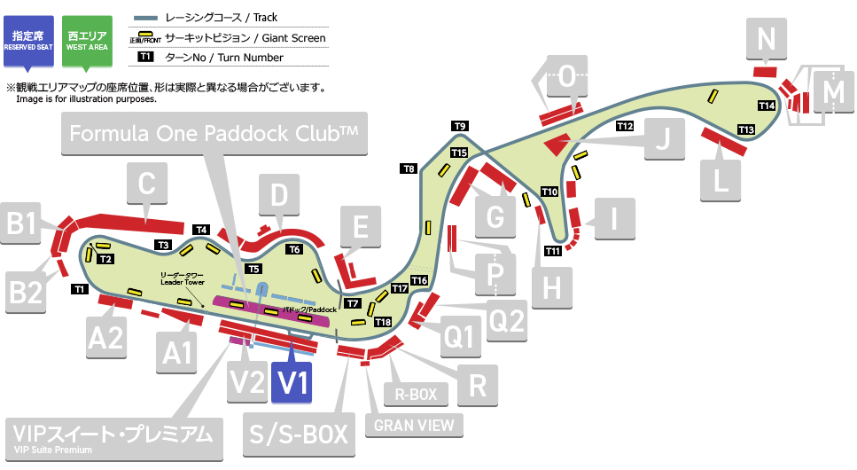 V1席マップ