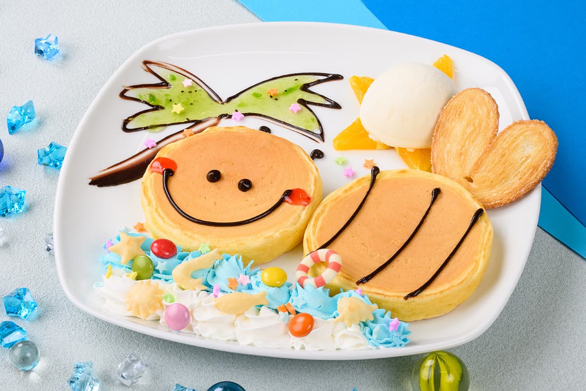 ぶんぶんと一緒に夏を楽しもうパンケーキ