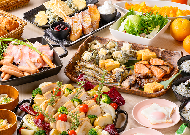 朝食・夕食ともにビュッフェ