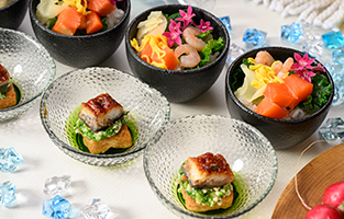 うなぎ重ね 冷製豆腐