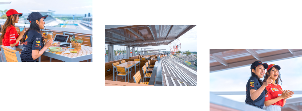 『R席』最上段に位置するBOX型観戦席