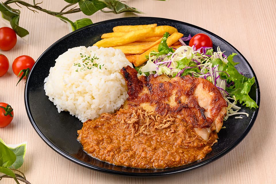 香料雞肉咖哩餐盤