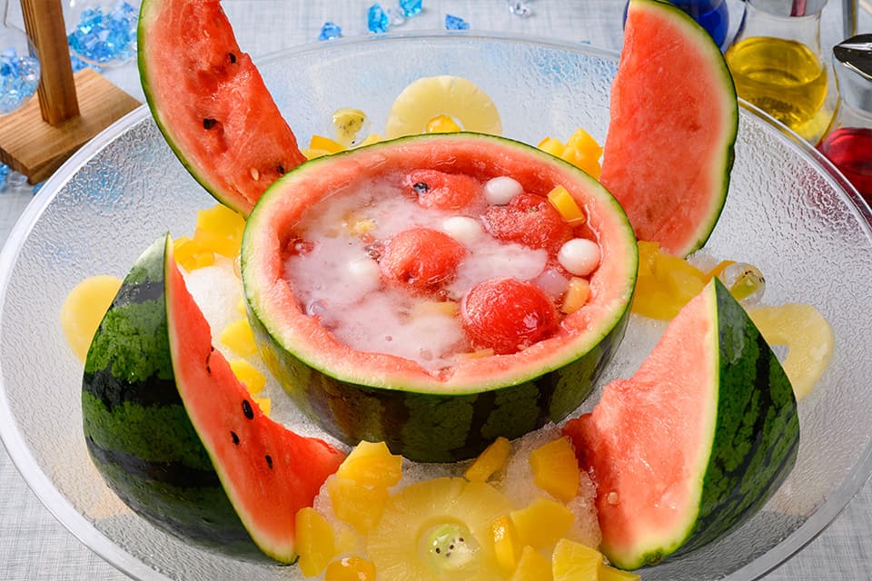 大家一起熱鬧的夏日派對　整顆西瓜水果賓治