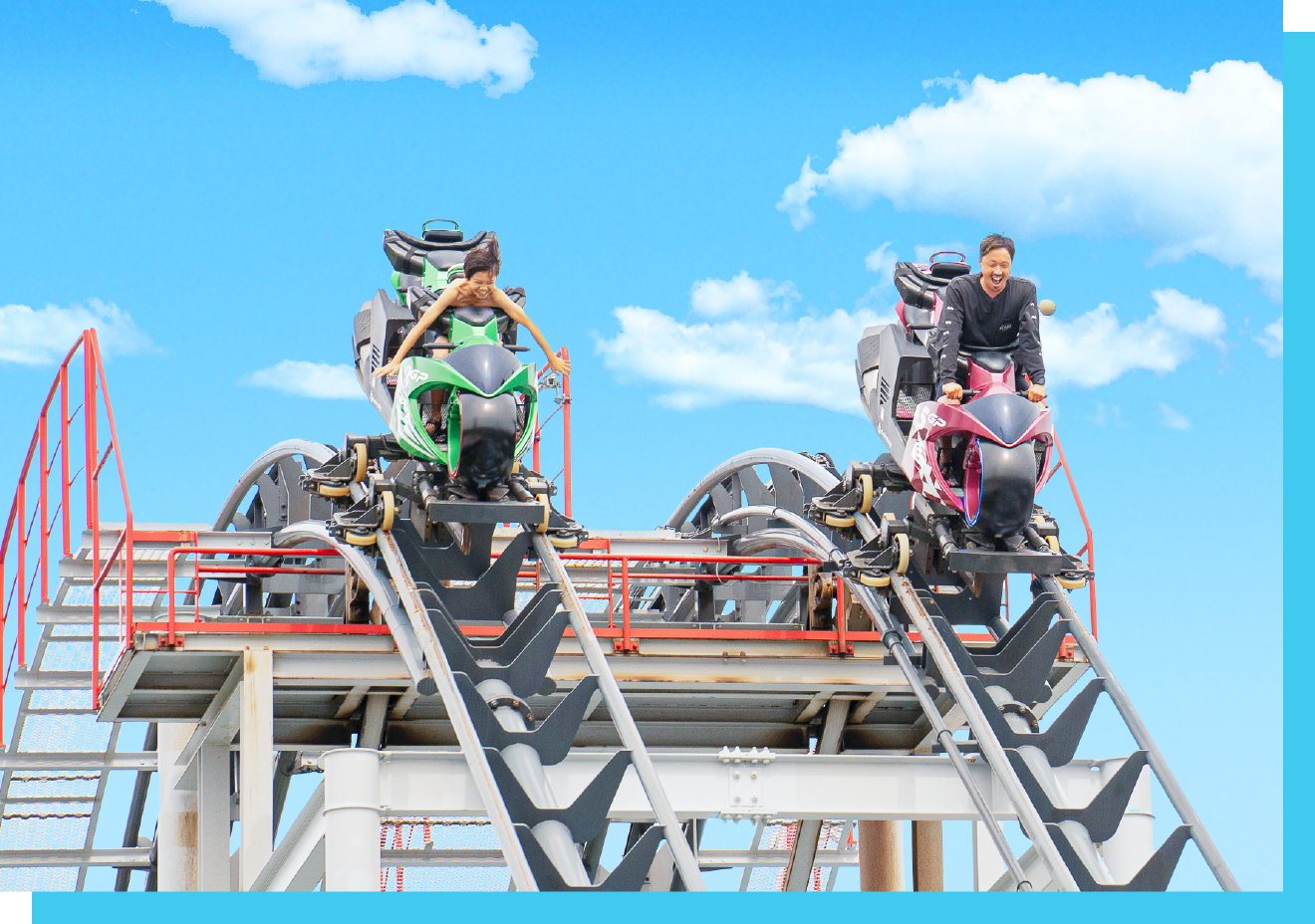 摩托車造型雲霄飛車 GP賽車手